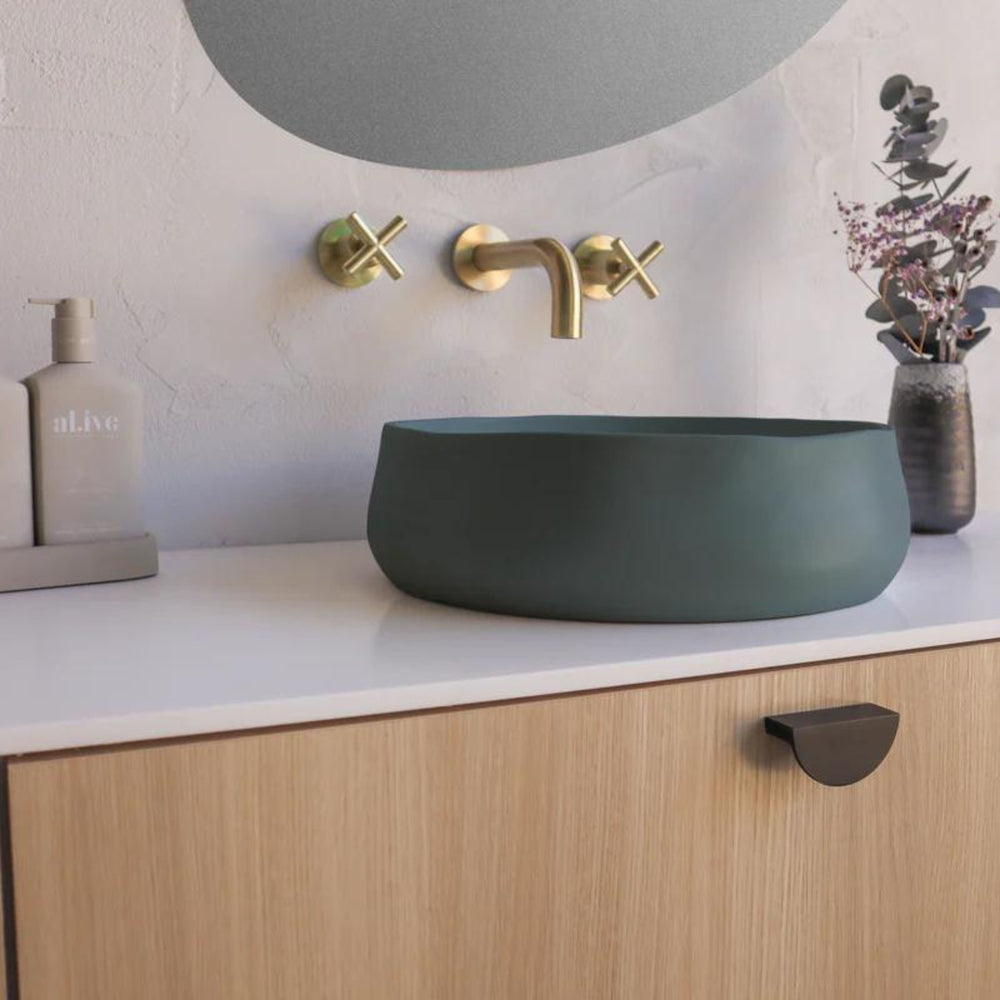 NOOD CO CONSCIOUS RANGE MILL ABOVE COUNTER / WALL HUNG BASIN ROWBOAT 380MM