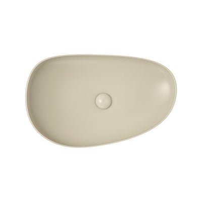 FIENZA PEBBLE ABOVE COUNTER BASIN MATTE KHAKI 650MM