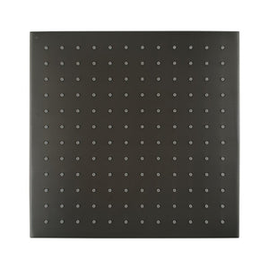 AQUAPERLA SQUARE SHOWER HEAD 250MM GUN METAL