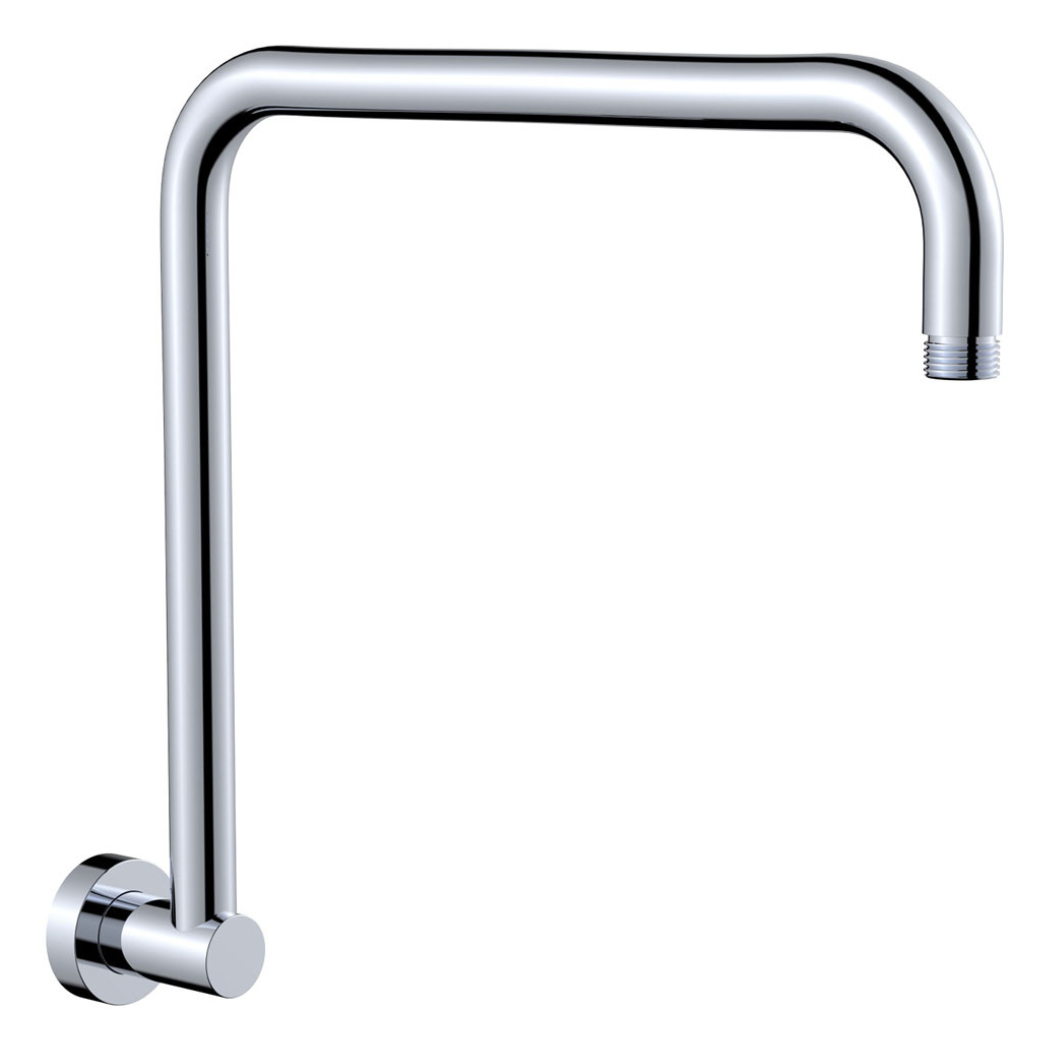 FIENZA ROUND FIXED GOOSENECK SHOWER ARM 322MM CHROME