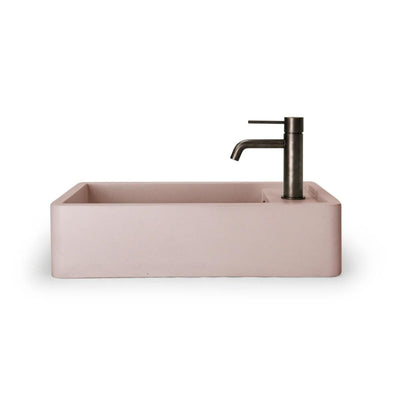 NOOD CO SHELF 01 ABOVE COUNTER / WALL HUNG BASIN BLUSH PINK 440MM