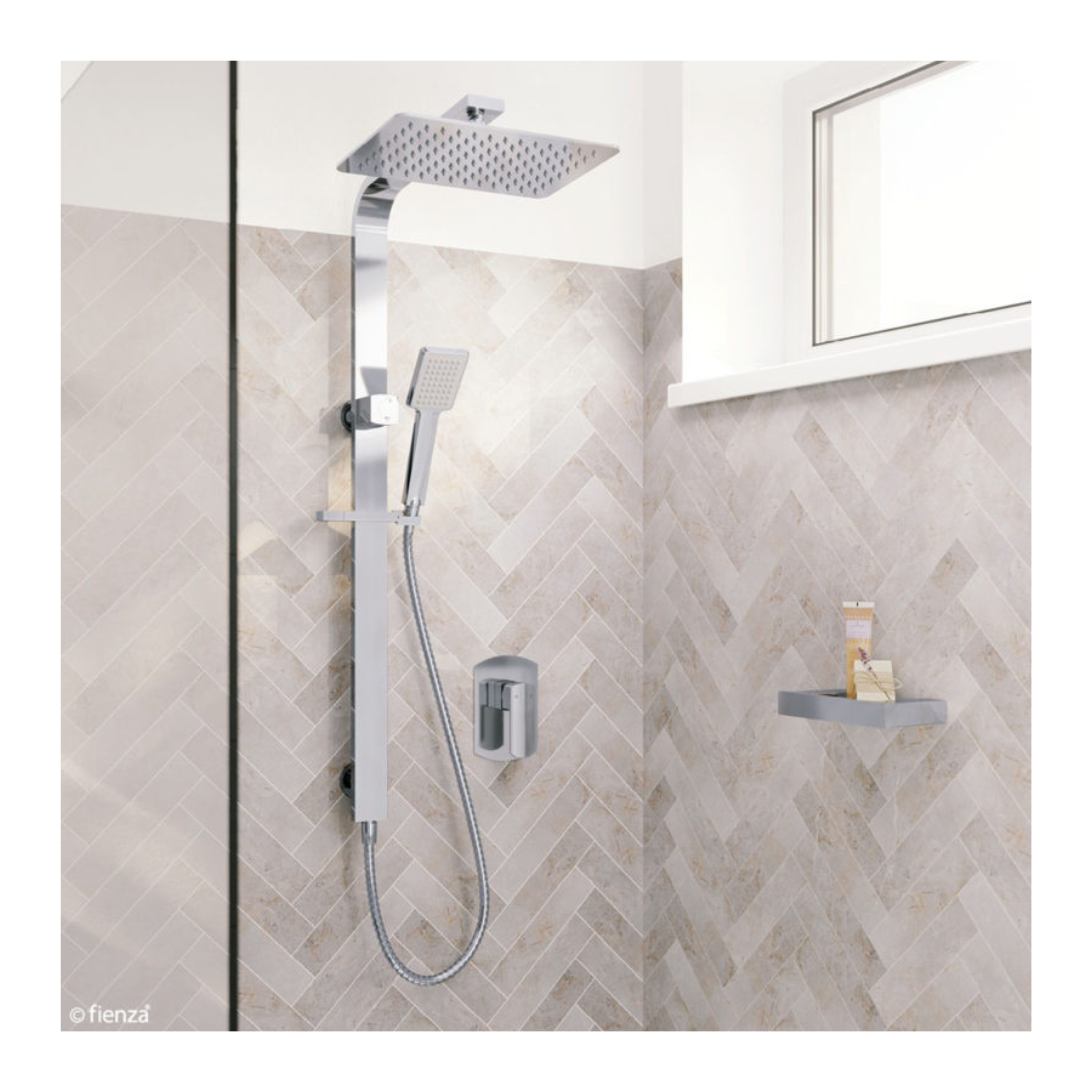 FIENZA KOKO DELUXE TWIN SHOWER CHROME