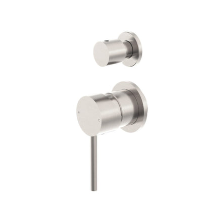 NERO DOLCE SHOWER MIXER WITH DIVERTER SEPARATE BACK PLATE BRUSHED NICKEL