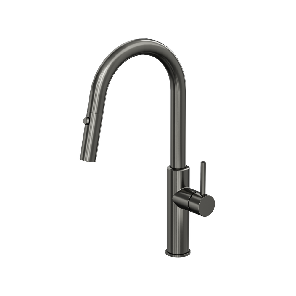 LINSOL HALO S2 PULL OUT SINK MIXER 440MM GUN METAL