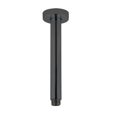 AQUAPERLA ROUND CEILING SHOWER ARM 200MM GUN METAL