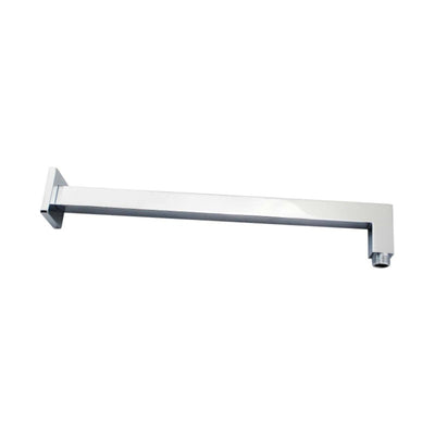 AQUAPERLA SQUARE STRAIGHT WALL SHOWER ARM 400MM CHROME