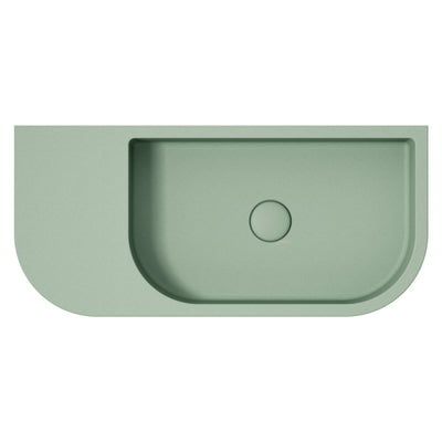 FIENZA BLANCA CONCRETE WALL HUNG BASIN SAGE 650MM