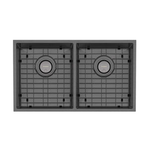 PHOENIX 4000 SERIES DOUBLE BOWL SINK 772MM BRUSHED CARBON