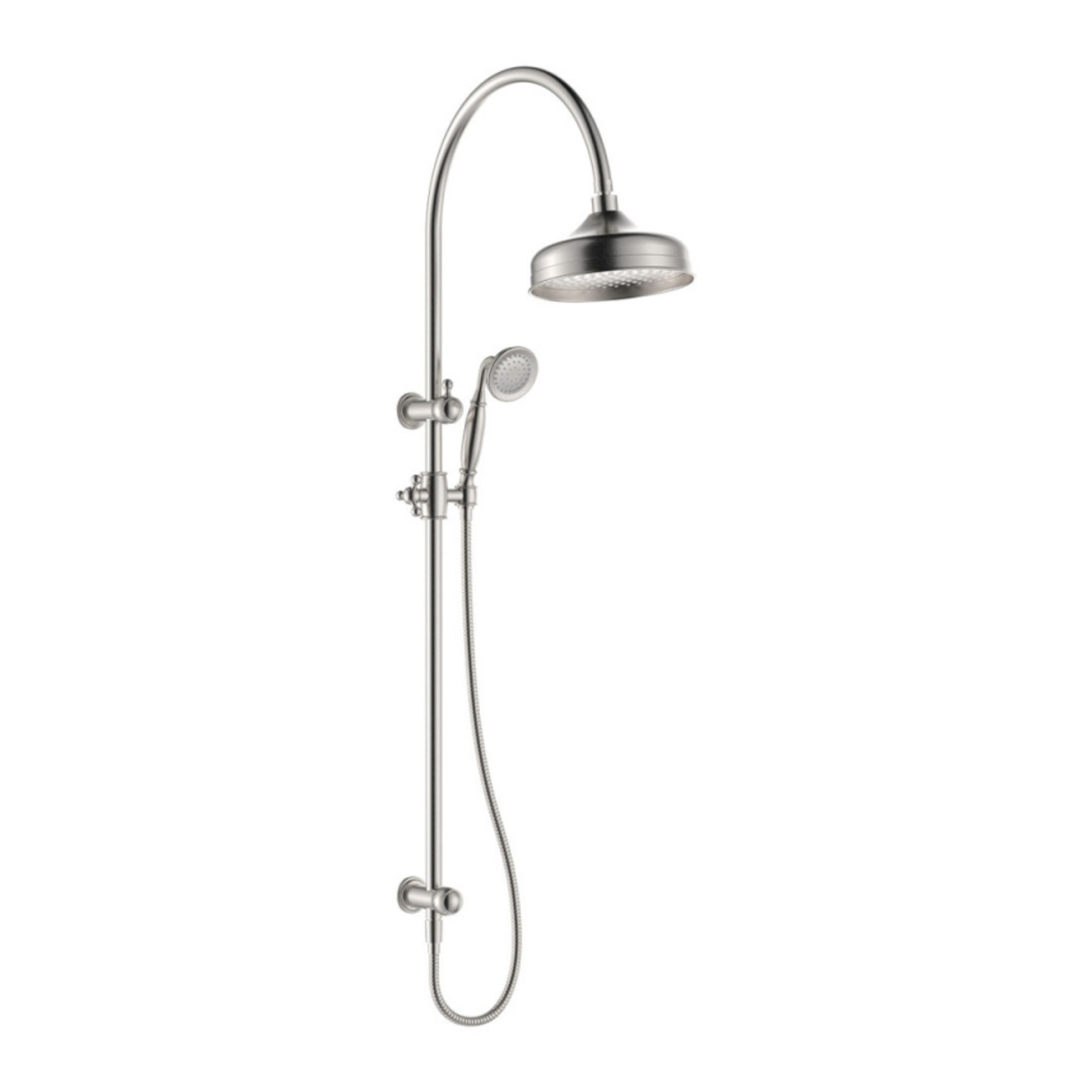 FIENZA LILLIAN TWIN SHOWER BRUSHED NICKEL