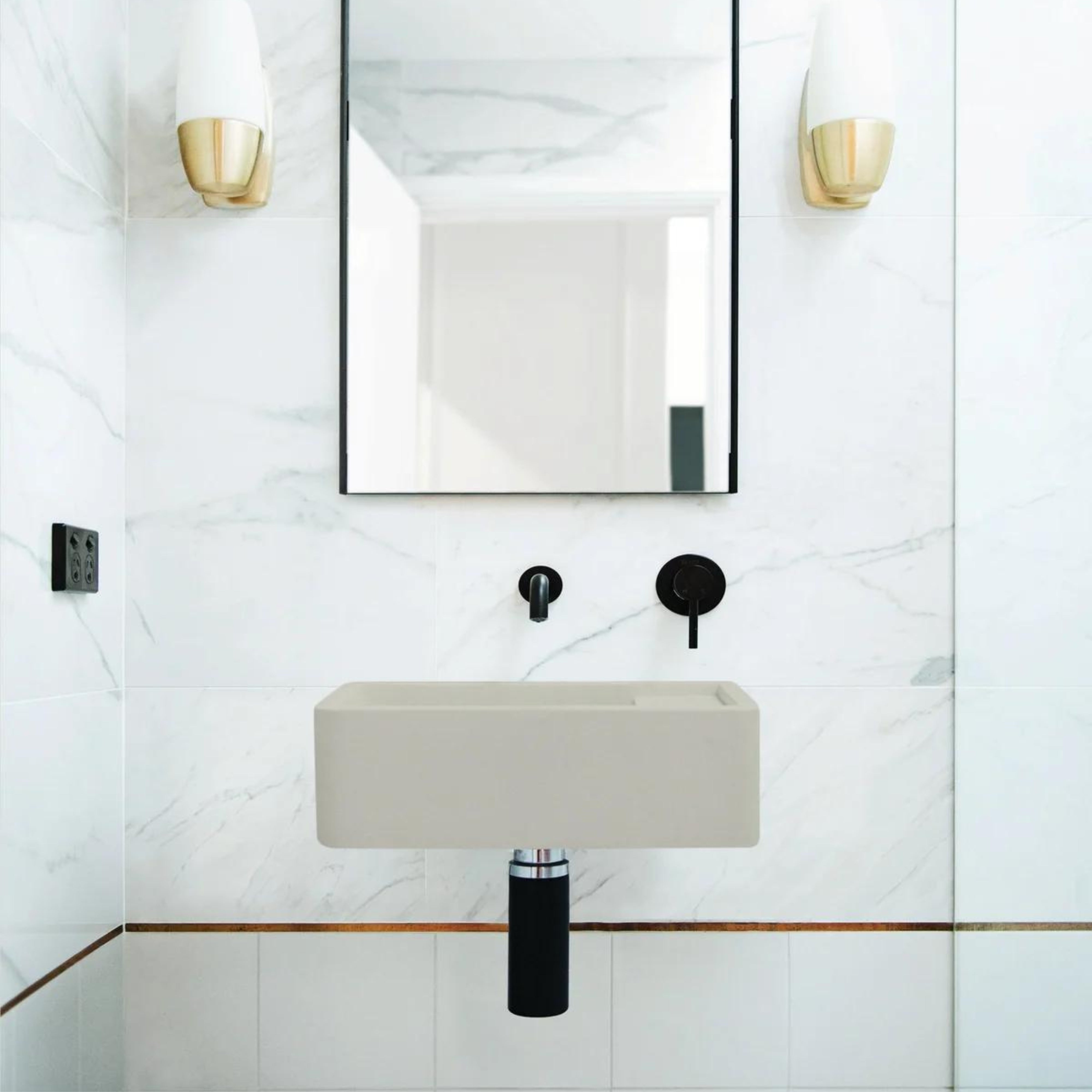 NOOD CO SHELF 01 ABOVE COUNTER / WALL HUNG BASIN MUSHROOM 440MM