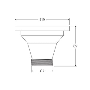 FIENZA HANA SINK BASKET WASTE 119MM PVD RUGGED BRASS