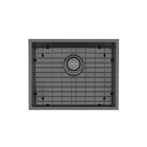 PHOENIX 4000 SERIES LARGE SINGLE BOWL SINK 573MM BRUSHED CARBON