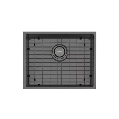 PHOENIX 4000 SERIES LARGE SINGLE BOWL SINK 573MM BRUSHED CARBON