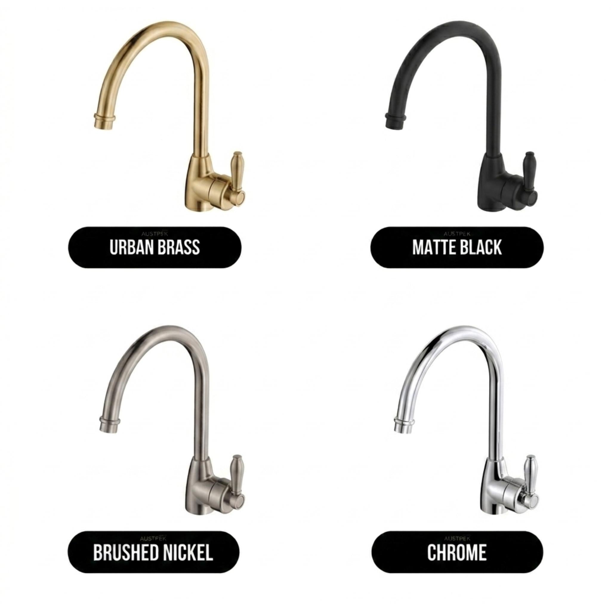 FIENZA ELEANOR GOOSENECK SINK MIXER 338MM CHROME