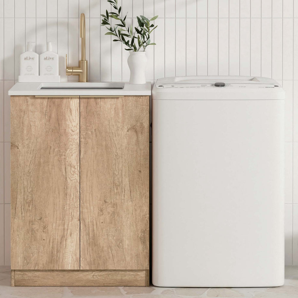 OTTI BYRON NATURAL OAK 650MM BASE LAUNDRY CABINET