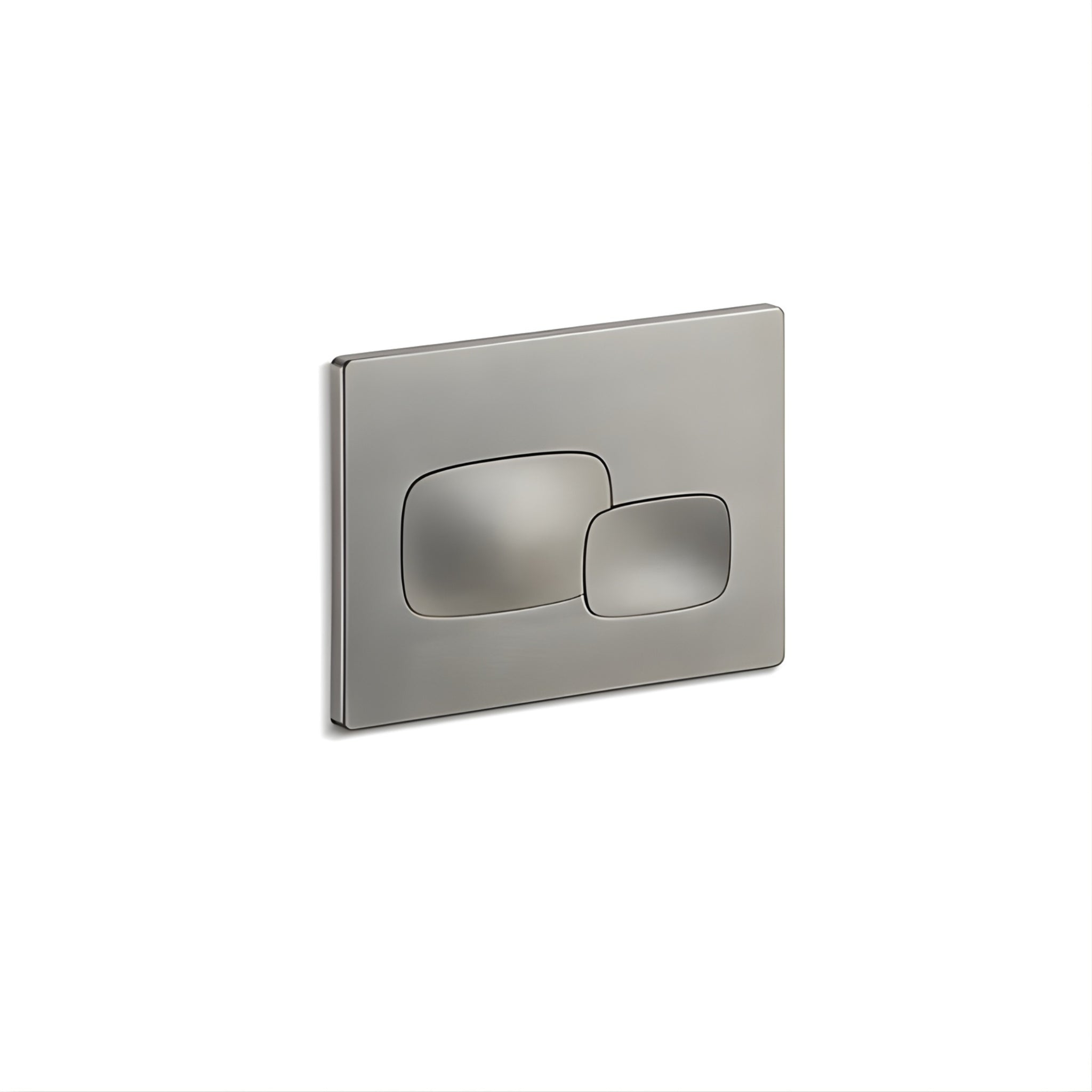 KOHLER PEBBLE PNEUMATIC FLUSH PLATE 225MM BRUSHED NICKEL