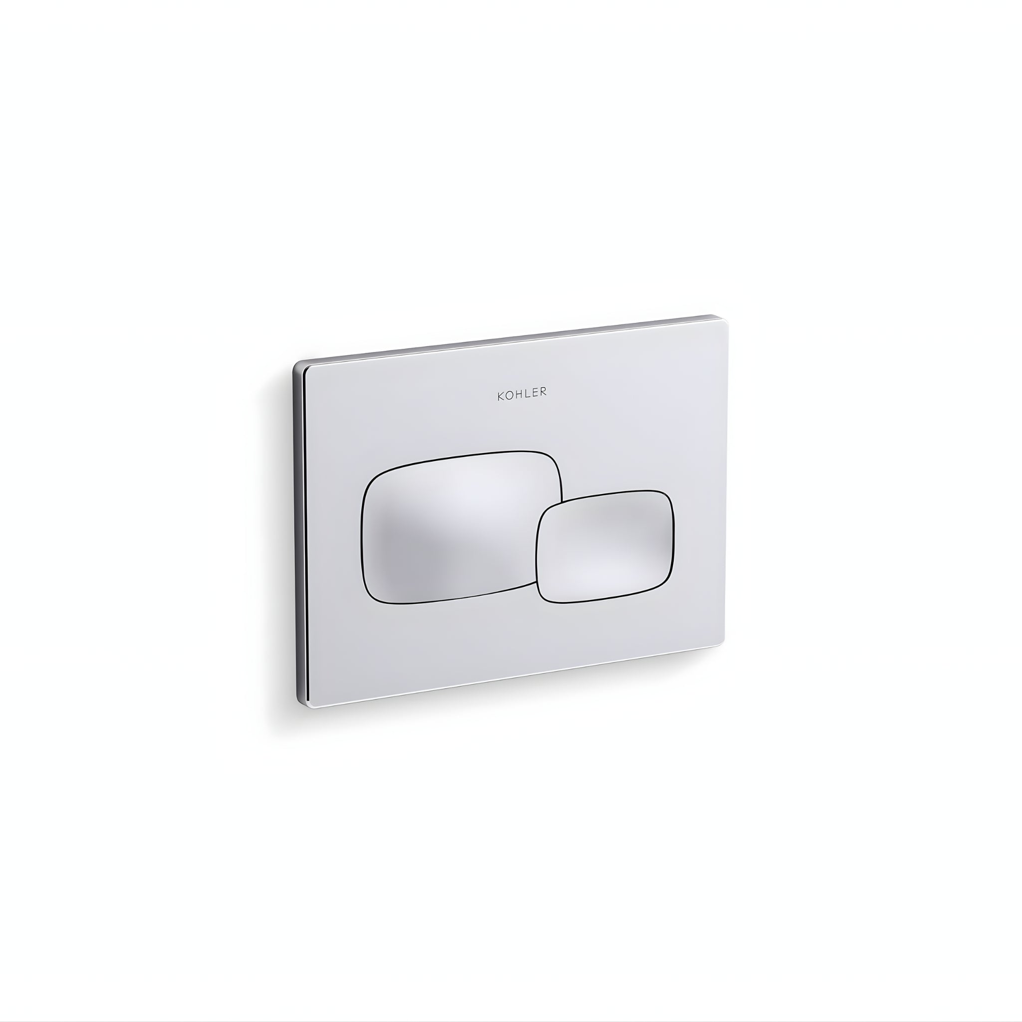 KOHLER PEBBLE PNEUMATIC FLUSH PLATE 225MM CHROME