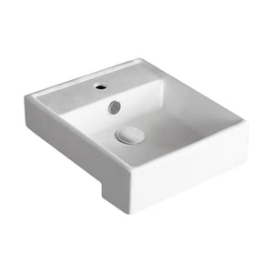 FIENZA HELEN JUNIOR SEMI-RECESSED BASIN GLOSS WHITE 415MM