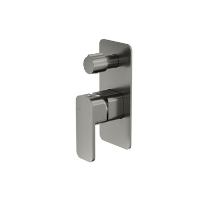 LINSOL ZIA WALL MIXER WITH DIVERTER 177MM GUN METAL