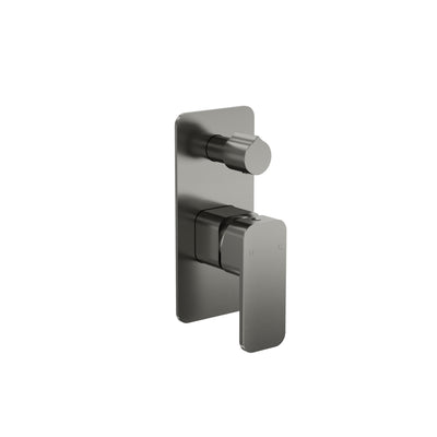 LINSOL ZIA WALL MIXER WITH DIVERTER 177MM GUN METAL