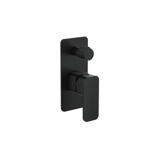 LINSOL ZIA WALL MIXER WITH DIVERTER 177MM MATTE BLACK