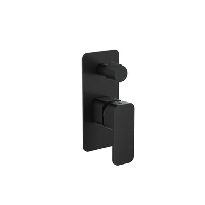 LINSOL ZIA WALL MIXER WITH DIVERTER 177MM MATTE BLACK
