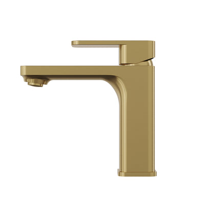LINSOL ZIA BASIN MIXER 160MM BRUSHED BRASS