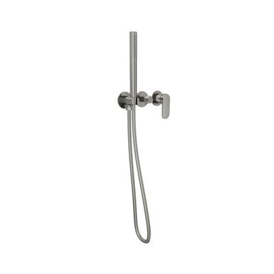 LINSOL CAPO 3-PLATE WALL MIXER WITH HAND SHOWER GUN METAL