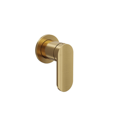 LINSOL CAPO WALL MIXER 116MM BRUSHED BRASS