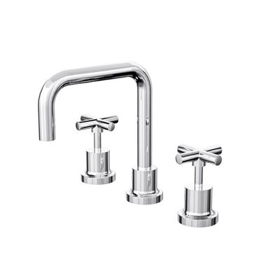 LINSOL TRE CROSS HANDLE BASIN SET CHROME