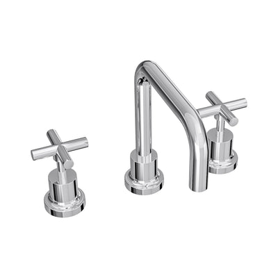 LINSOL TRE CROSS HANDLE BASIN SET CHROME