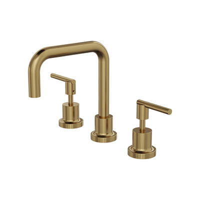 LINSOL TRE LEVER HANDLE BASIN SET BRUSHED BRASS