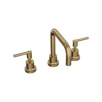 LINSOL TRE LEVER HANDLE BASIN SET BRUSHED BRASS