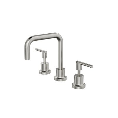 LINSOL TRE LEVER HANDLE BASIN SET BRUSHED NICKEL