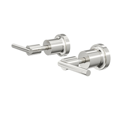 LINSOL TRE LEVER HANDLE WALL TOP ASSEMBLIES BRUSHED NICKEL