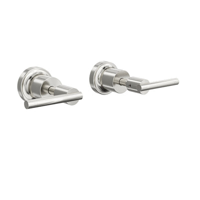 LINSOL TRE LEVER HANDLE WALL TOP ASSEMBLIES BRUSHED NICKEL