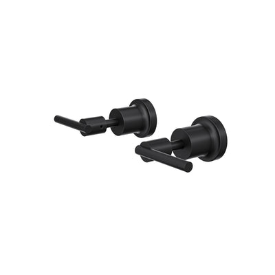 LINSOL TRE LEVER HANDLE WALL TOP ASSEMBLIES MATTE BLACK