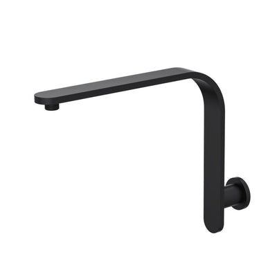 LINSOL CORSICA FLAT UPSWEPT WALL ARM 280MM MATTE BLACK