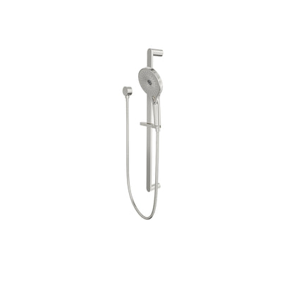 LINSOL OCEANJET LEAD FREE SLIDING SHOWER RAIL 681MM BRUSHED NICKEL