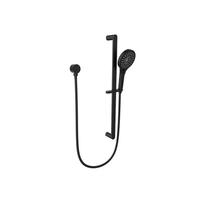 LINSOL OCEANJET LEAD FREE SLIDING SHOWER RAIL 681MM MATTE BLACK