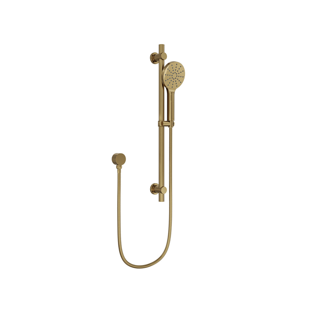 LINSOL SOULJET SHOWER RAIL 683MM BRUSHED BRASS