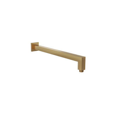 LINSOL TIANA SQUARE WALL ARM 400MM BRUSHED BRASS