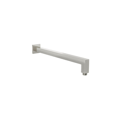 LINSOL TIANA SQUARE WALL ARM 400MM BRUSHED NICKEL