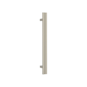 THERMOGROUP TRIPLE TUBE VERTICAL SINGLE HEATED TOWEL RAIL BRUSHED NICKEL 900MM