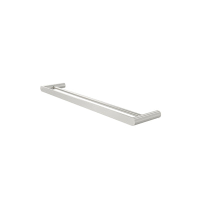 LINSOL CIRCLE DOUBLE TOWEL RAIL BRUSHED NICKEL (AVAILABLE IN 600MM AND 800MM)