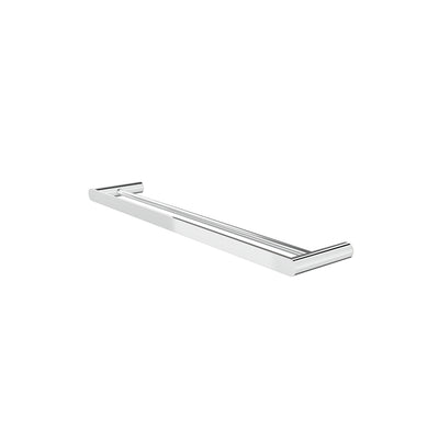 LINSOL CIRCLE DOUBLE TOWEL RAIL CHROME (AVAILABLE IN 600MM AND 800MM)