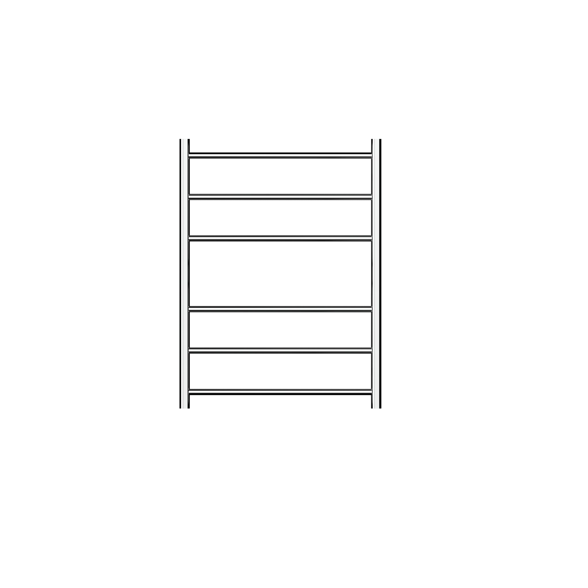 LINSOL AVID LEAD FREE ROUND 6 BAR NON-HEATED TOWEL RAIL CHROME