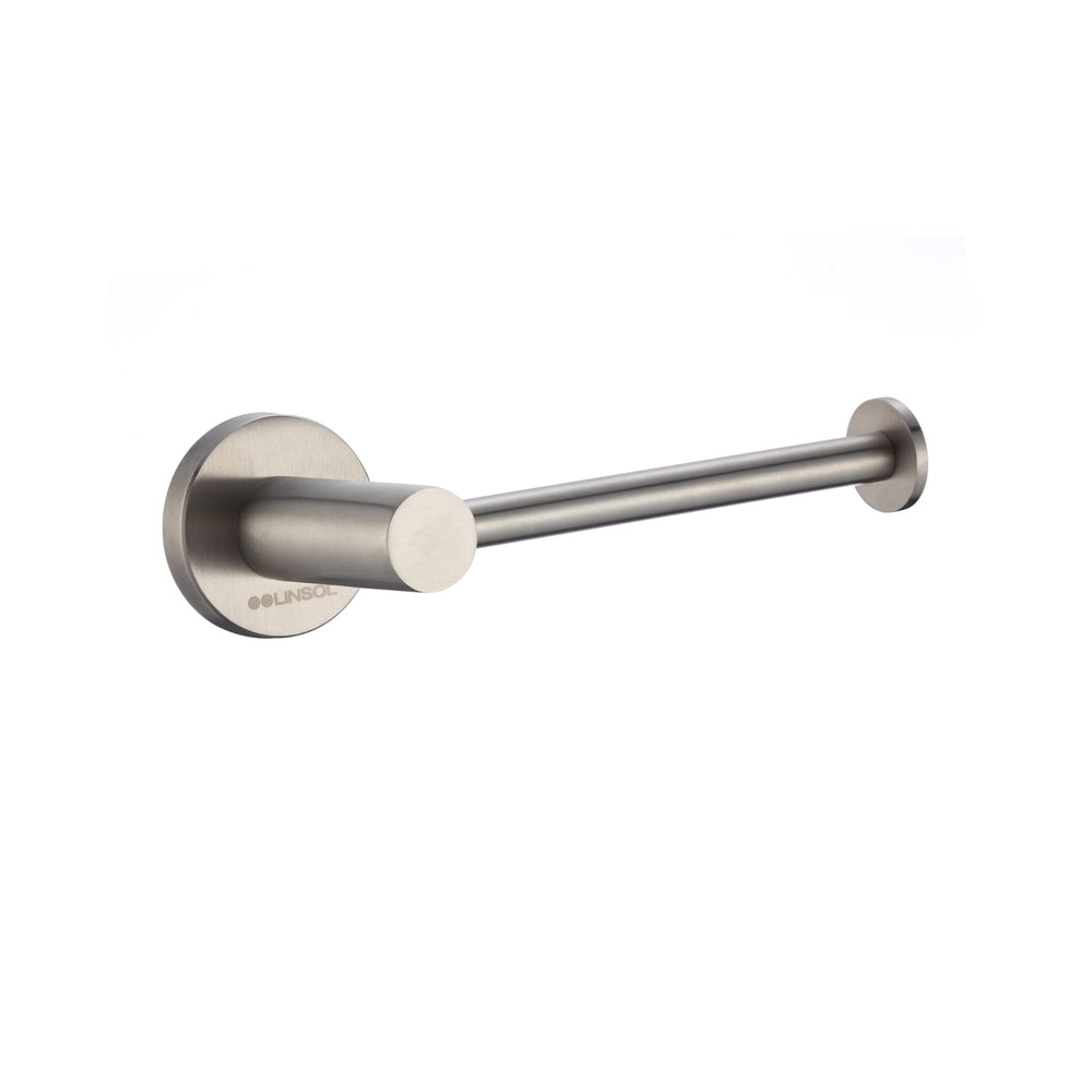LINSOL LUX S2 TOILET ROLL HOLDER BRUSHED NICKEL