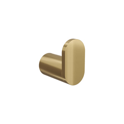 LINSOL CIRCLE SINGLE ROBE HOOK BRUSHED BRASS