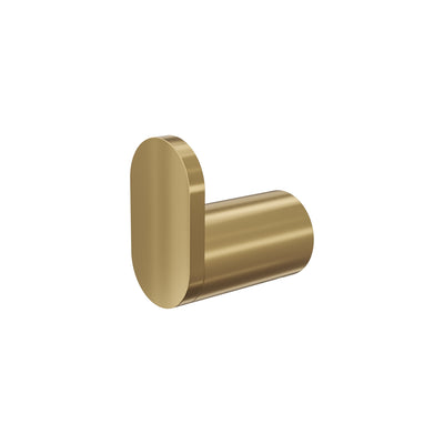 LINSOL CIRCLE SINGLE ROBE HOOK BRUSHED BRASS